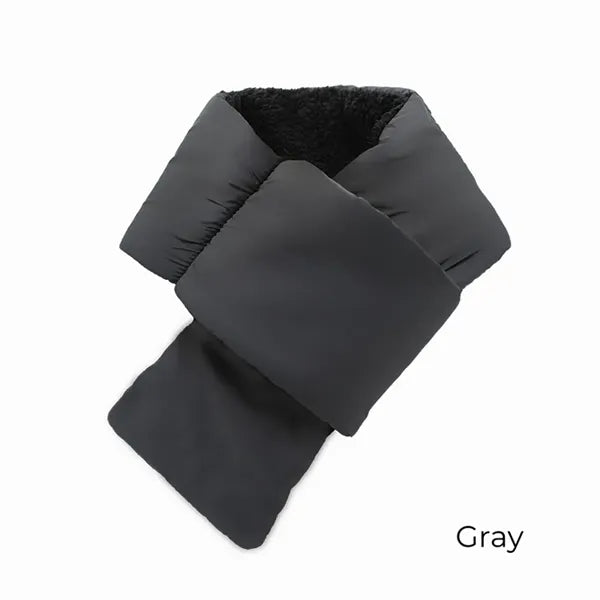 Men's Puffy Scarf with Fleece Lining Winter Outdoor Warmth