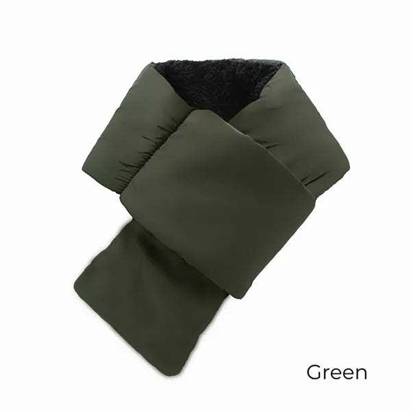 Men's Puffy Scarf with Fleece Lining Winter Outdoor Warmth