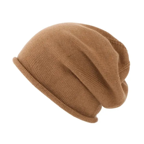 Unisex Wool Slouchy Beanie Hat for Winter Outdoor Casual