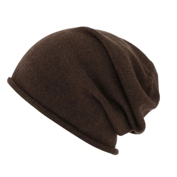 Unisex Wool Slouchy Beanie Hat for Winter Outdoor Casual