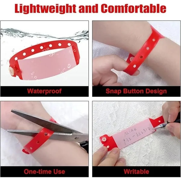Disposable Adjustable Hospital Identification Wristbands