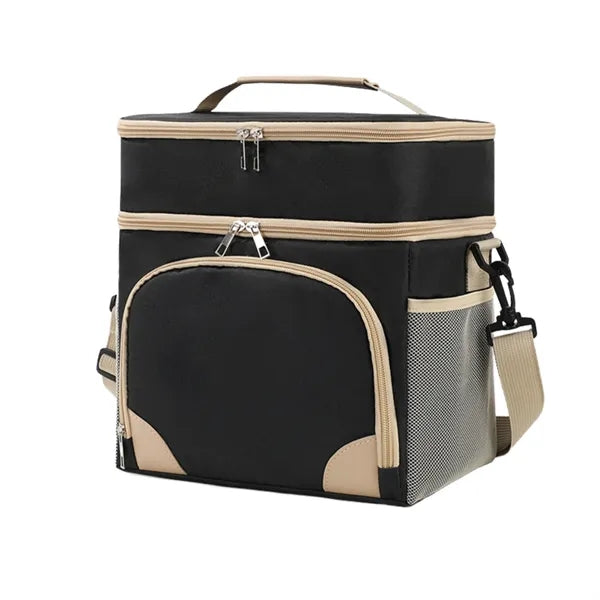 Double-layer insulated Oxford cloth large-capacity