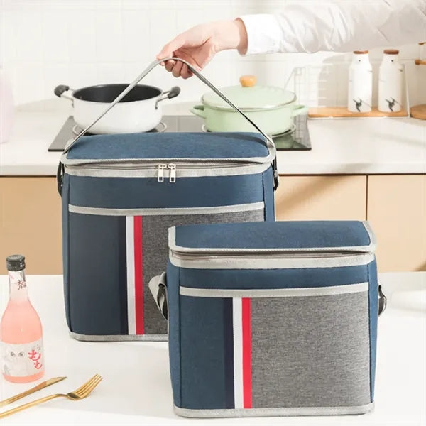 Outdoor Aluminum Foil Oxford Cloth Insulated Picnic Bag