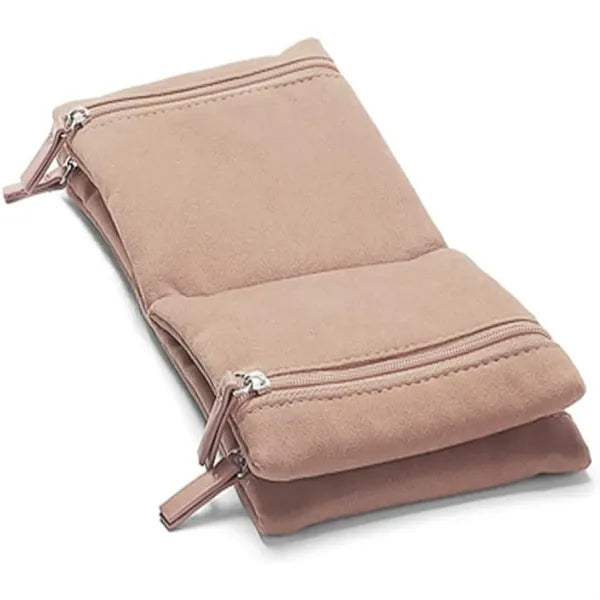 Foldable Jewelry Organizer Pouch with Zipper