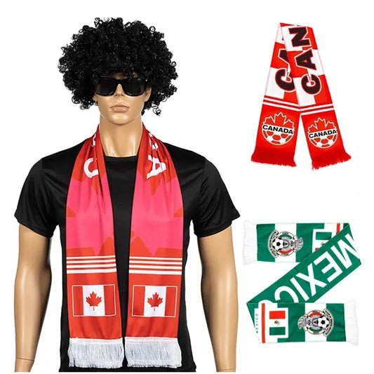 Polyester Soccer Fan Scarf for 2026 World Cup