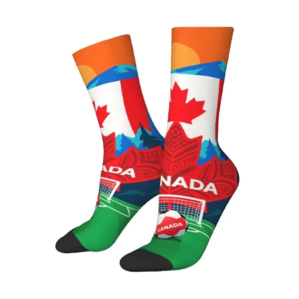 World Cup Fan Socks Polyester Crew Sportswear