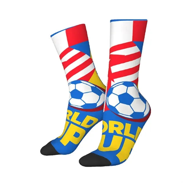 World Cup Fan Socks Polyester Crew Sportswear
