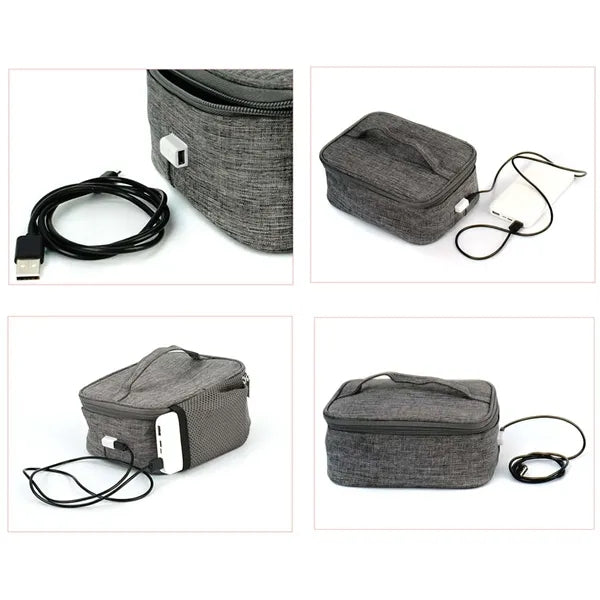 Mini portable heater oxford lunch bag for office school