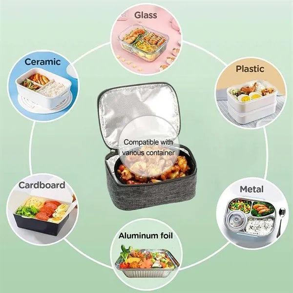 Mini portable heater oxford lunch bag for office school