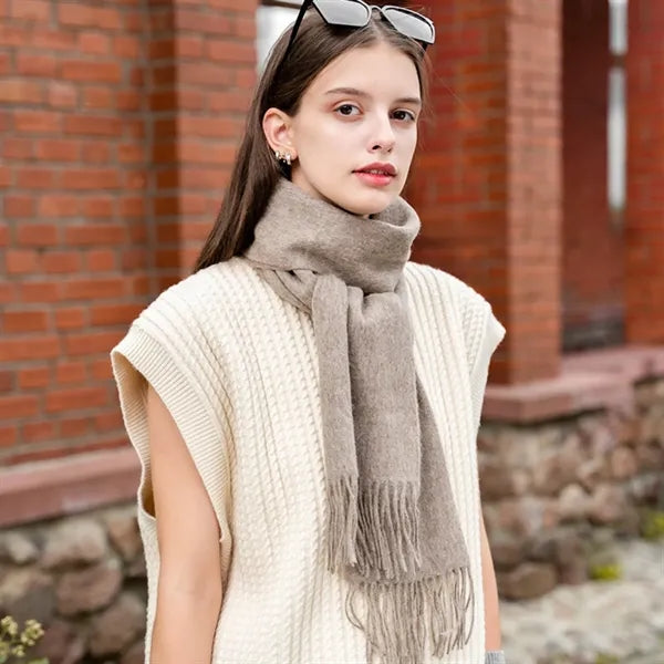 Lightweight Natural Cold Weather Wool Scarves