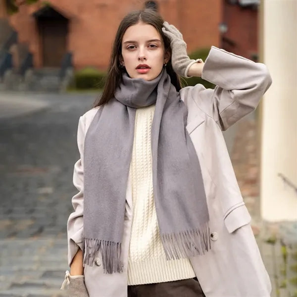 Lightweight Natural Cold Weather Wool Scarves