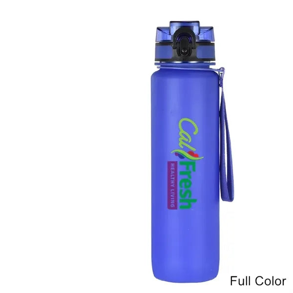 34 oz Gradient Frosted Flip-Straw Tritan Sport Bottle