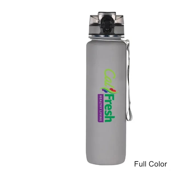 34 oz Gradient Frosted Flip-Straw Tritan Sport Bottle