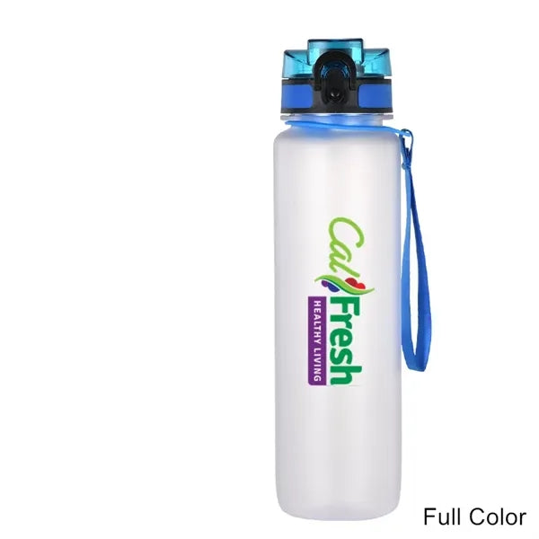 34 oz Gradient Frosted Flip-Straw Tritan Sport Bottle