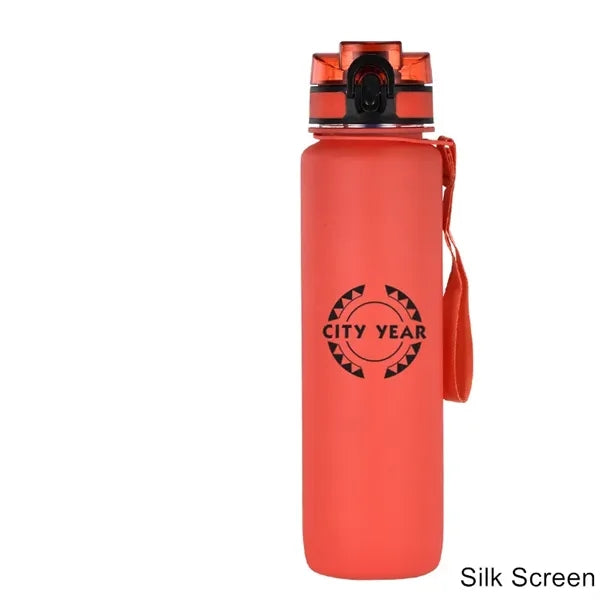 34 oz Gradient Frosted Flip-Straw Tritan Sport Bottle