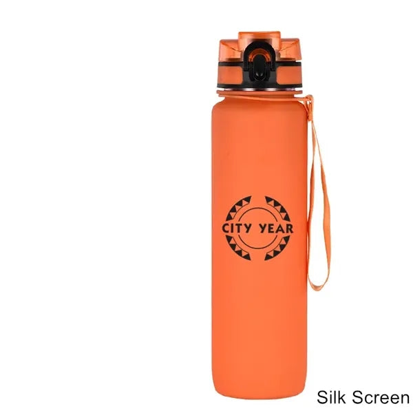 34 oz Gradient Frosted Flip-Straw Tritan Sport Bottle