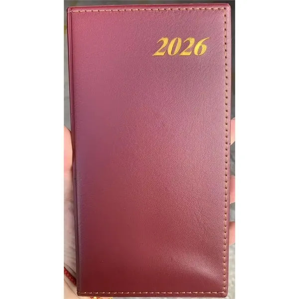 2026 Weekly Pocket Calendars A6 English Plan Book