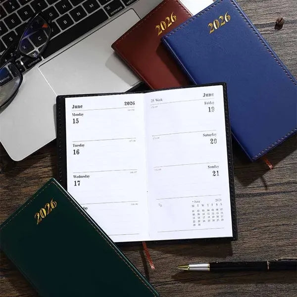2026 Weekly Pocket Calendars A6 English Plan Book