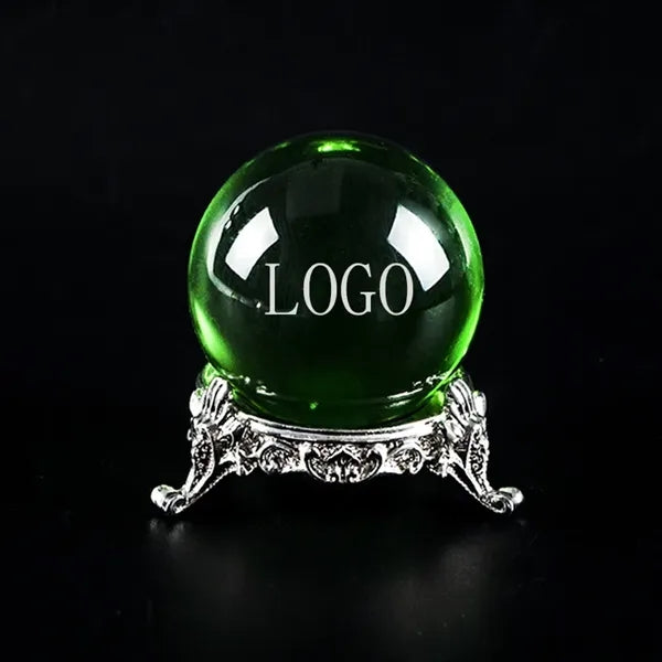 Crystal Ball with Alloy Display Stand