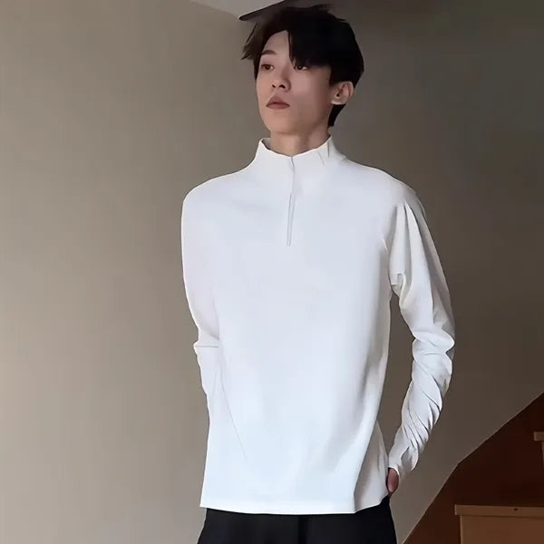 Premium Half Zip Training Top For Men Running Fitness