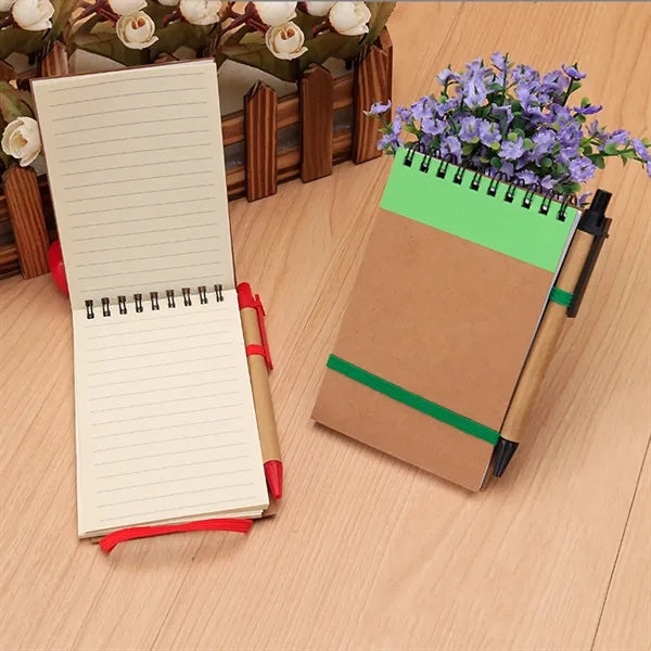 Pocket Kraft Spiral Notebook Kit