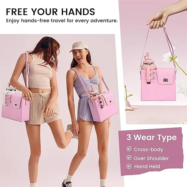 Outdoor Portable Crossbody Water Cup Storage Bag