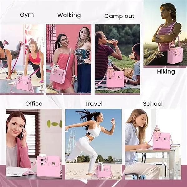 Outdoor Portable Crossbody Water Cup Storage Bag