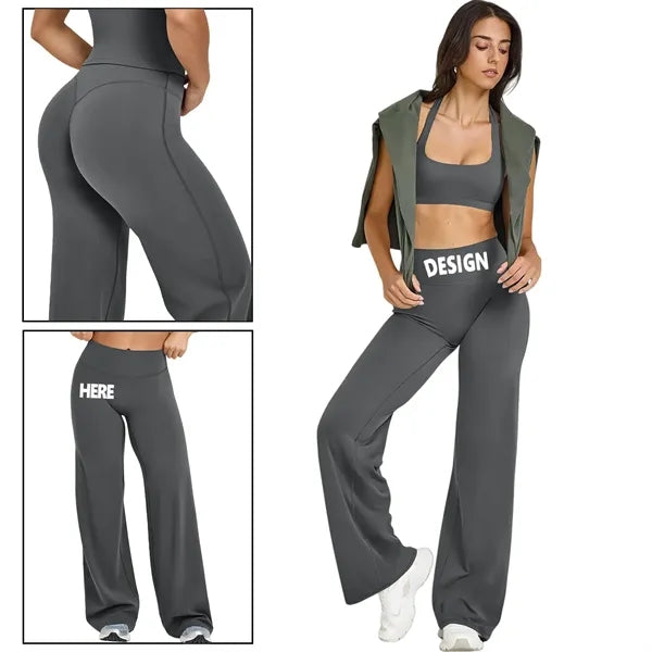 Premium High Waisted Straight Leg Yoga Pants For Women