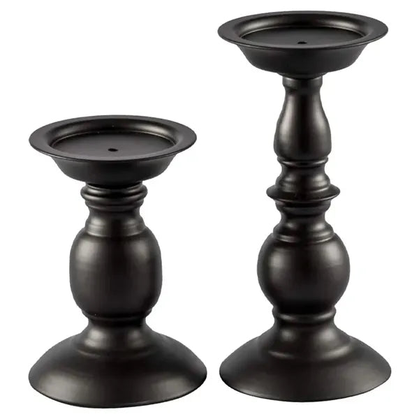 Black Iron Candle Holder