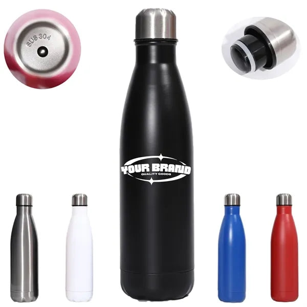 17oz Vacuum Stainless Steel Travel Sports Water Cola Bottle