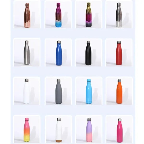 17oz Vacuum Stainless Steel Travel Sports Water Cola Bottle