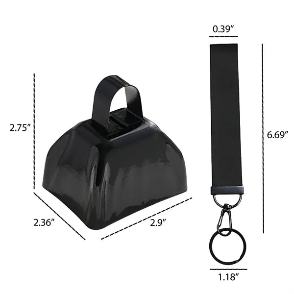 3 Inch Metal Cowbell With Handle