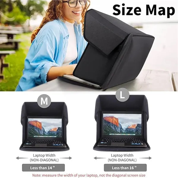 Foldable Laptop Sun Shade For Outside Working