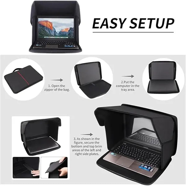 Foldable Laptop Sun Shade For Outside Working