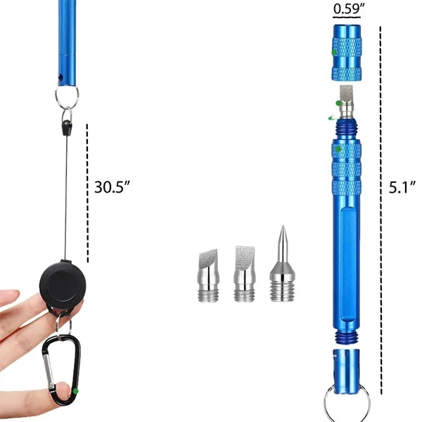 3-In-1 Golf Club Groove Sharpener Tool