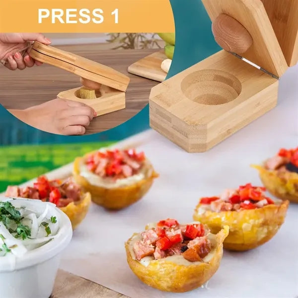 Wooden Plantain Press Banana Smasher Maker