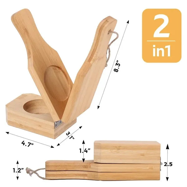 Wooden Plantain Press Banana Smasher Maker