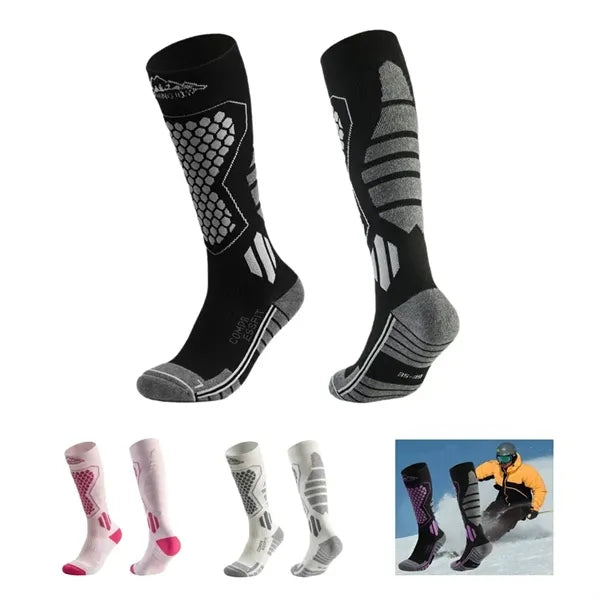 Thermal Compression Ski Socks for Winter Sports