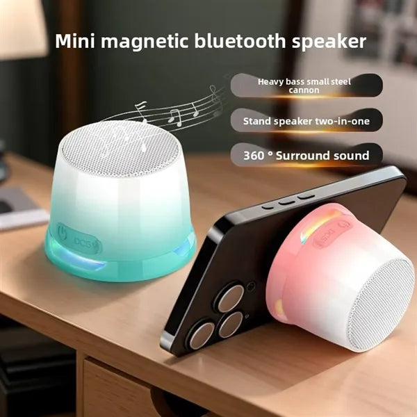2-in1 Magnetic Phone Holder Wireless Speaker