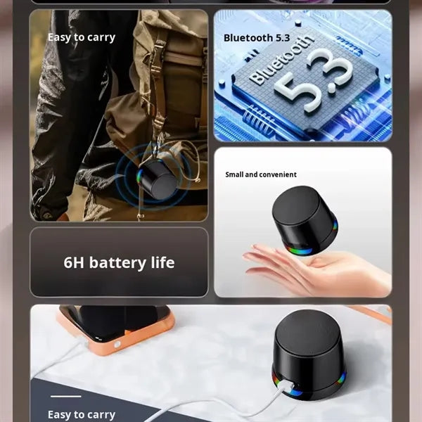 2-in1 Magnetic Phone Holder Wireless Speaker