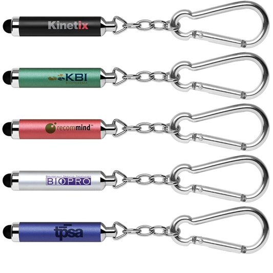 Stylus-340 Custom Stylus Carabiner Keychain