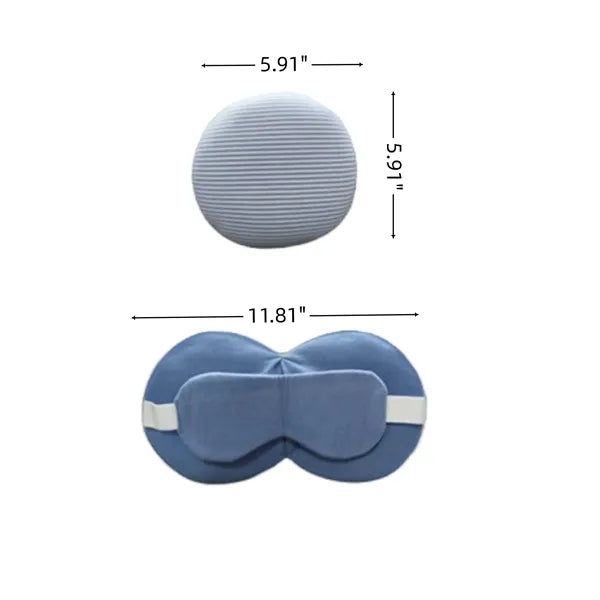 Integrated Sleeping Eye Mask Neck Pillow For Travel