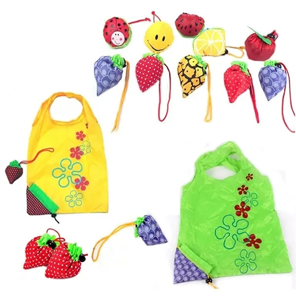 Foldable Pull Cord Shopping Bag