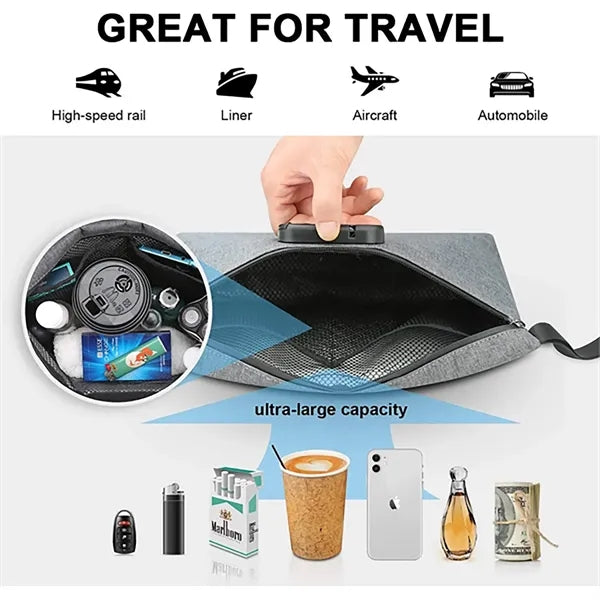 Durable Odor Proof Stash Bag with Combination Lock