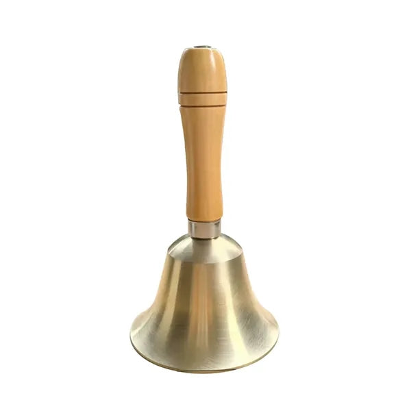 Solid Brass Hand Bell with Wood Handle