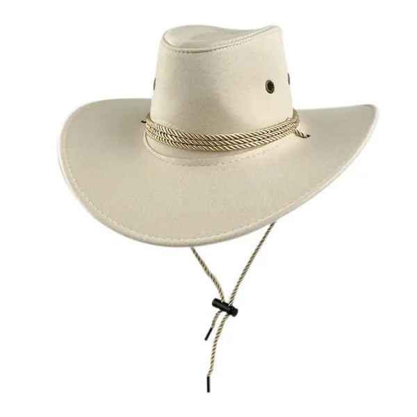 Western Suede Denim Hat