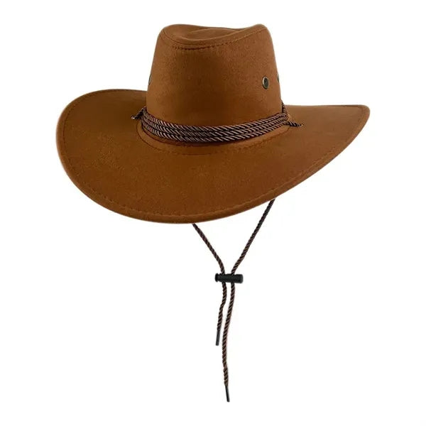 Western Suede Denim Hat