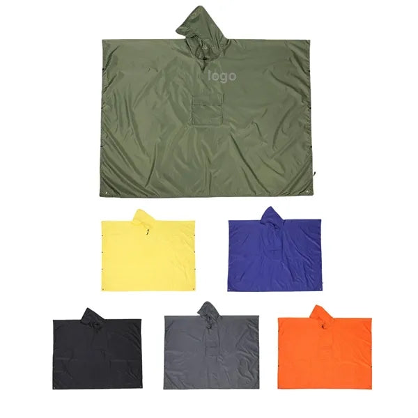 Three-In-One Multi-Functional Portable Cloak Raincoat
