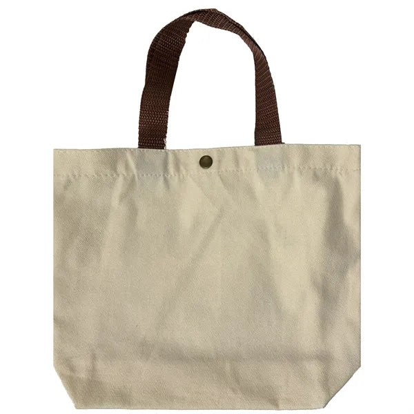 Canvas Tote with Buckle Handles
