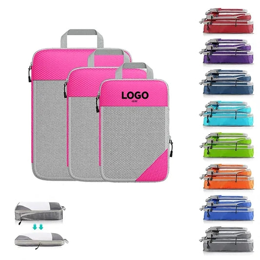 Set Of 3 Lightweight Compression Packing Cubes